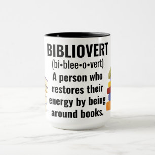 Bibliovert Book Addict Tasse