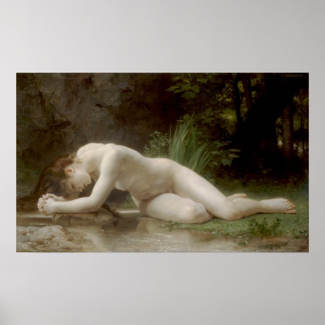 Biblis (Byblis) von William-Adolphe Bouguereau Poster (Vorne)