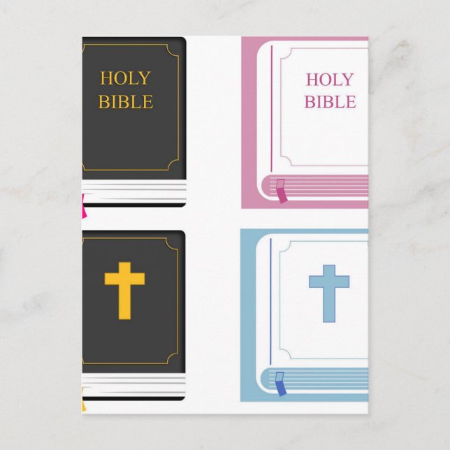 Biblische Postkarte (Vorderseite)