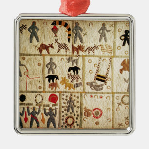 Biblische Steppdecke, Virginia Silbernes Ornament