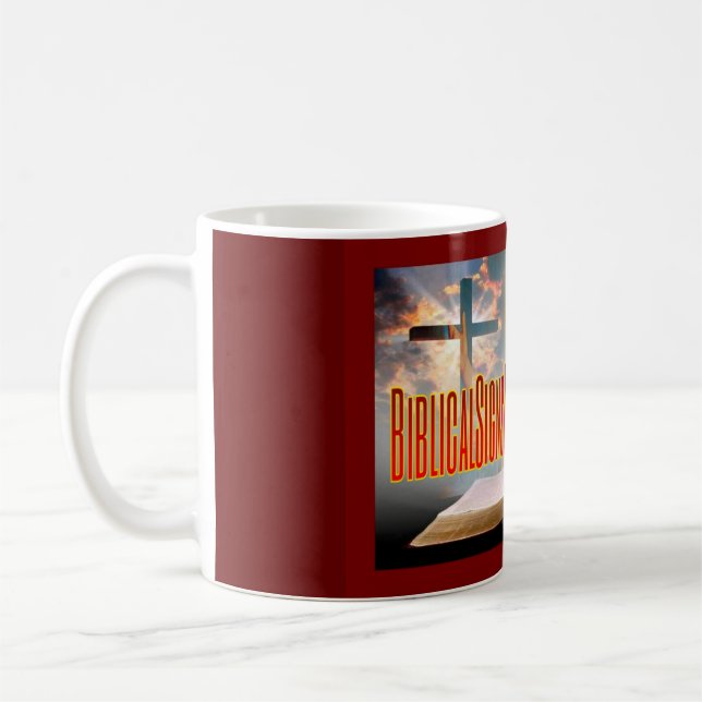 Biblische Zeichen-Tasse Kaffeetasse (Links)
