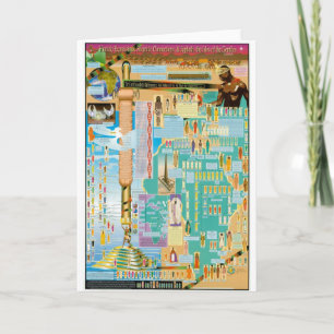 Biblisches Genealogie-Diagramm Karte