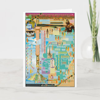 Biblisches Genealogie-Diagramm Karte