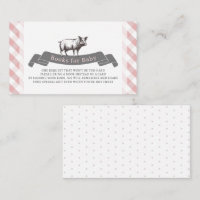 Bibs & Ribs Rustikal Pink Gingham Bücher für Baby