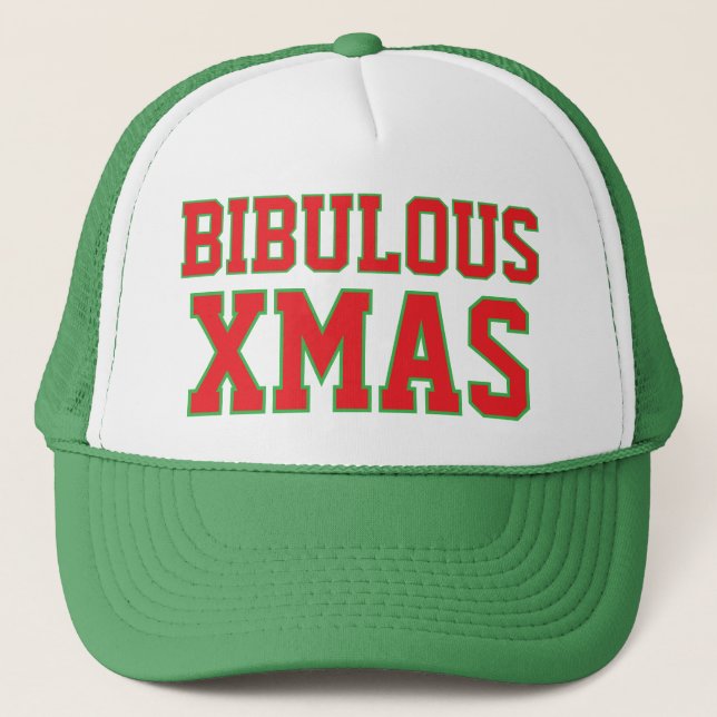 Bibulous Christmas™ Trucker Hat Truckerkappe (Vorderseite)