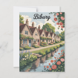 Bibury Vintage Postkarte
