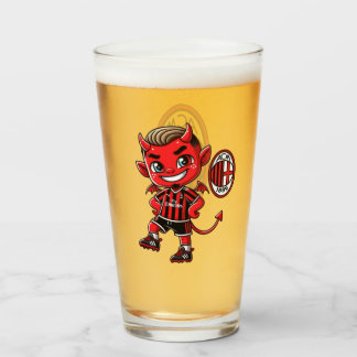 Bicchiere Milan calcio Glas