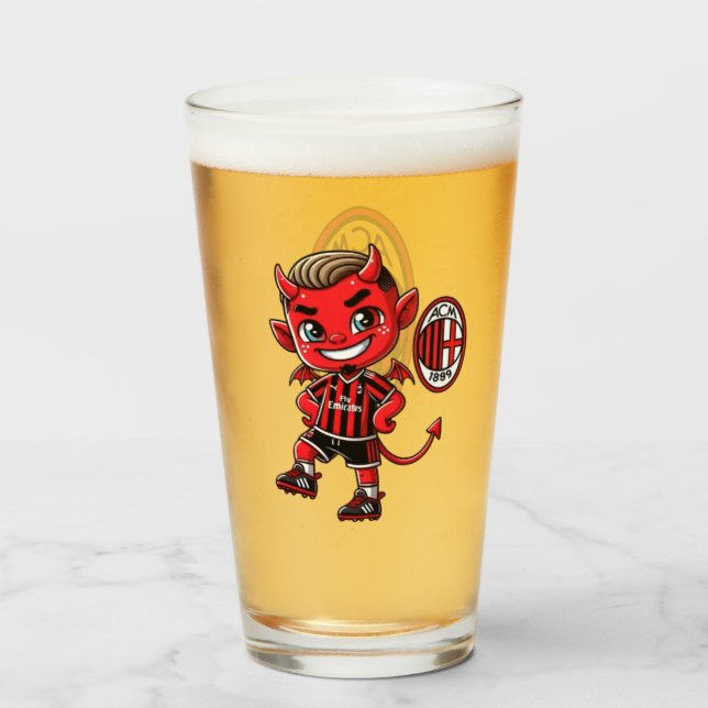 Bicchiere Milan calcio Glas (Vorne (Gefüllt))