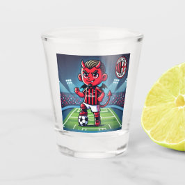 Bicchiere Milan calcio Schnapsglas