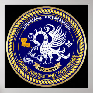 Bicentennial Louisiana Mardi Gras Party Siehe Anme Poster