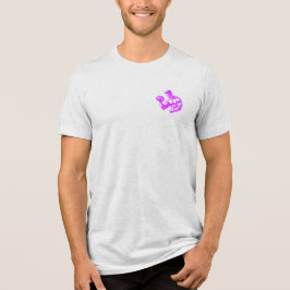 Bicep Curl Minimalist Gym - Lila Fitness Design Tri-Blend Shirt
