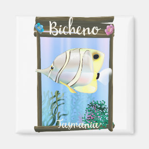 Bicheno Tasmania Vintage Reiseplakat Magnet