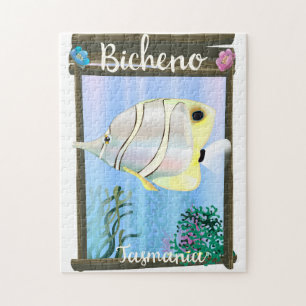 Bicheno Tasmania Vintage Reiseplakat Puzzle