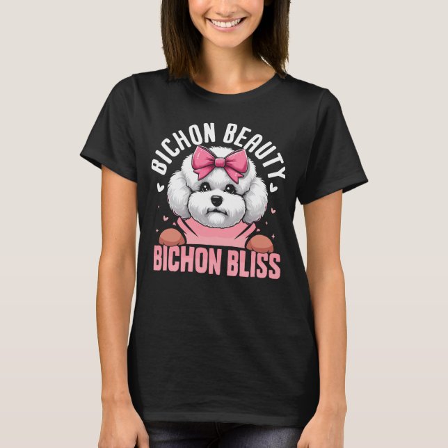 Bichon Beauty Bichon Bliss Dog T-Shirt (Vorderseite)