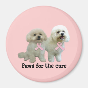 Bichon Brustkrebs-Magnet Magnet