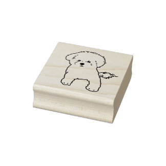 Bichon Dog Briefmarke Gummistempel