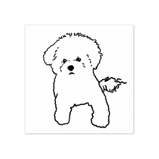 Bichon Dog Briefmarke Gummistempel