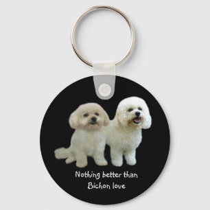 Bichon Freund-Schlüsselanhänger Schlüsselanhänger