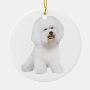 Bichon Frise (A) Keramik Ornament
