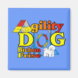 Bichon Frise Agility Geschenke Magnet