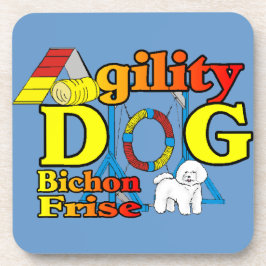 Bichon Frise Agility Getränkeuntersetzer