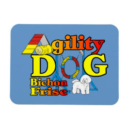 Bichon Frise Agility Magnet