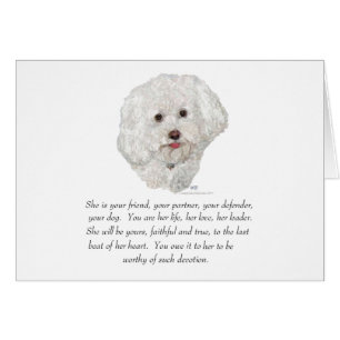 Bichon Frise Andenken WEIBLICH