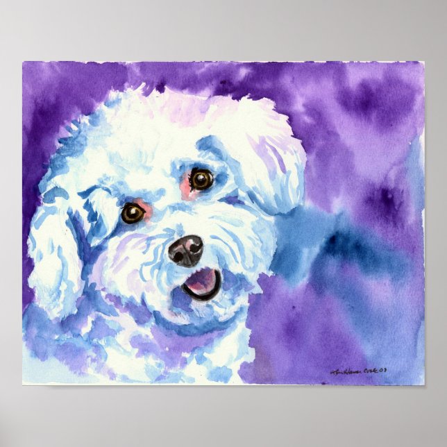 Bichon Frise Art Wall DRINT Poster (Vorne)