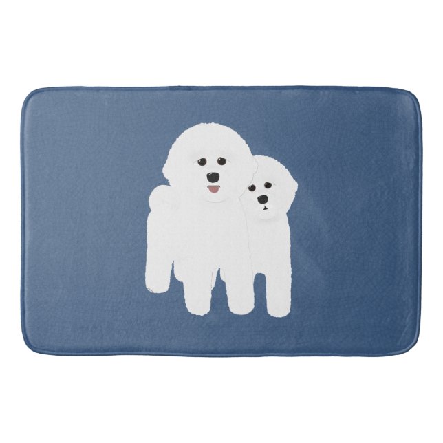 Bichon Frise Bathmat Badematte (Vorderseite)