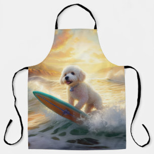 Bichon Frise Beach Surfmalerei Schürze
