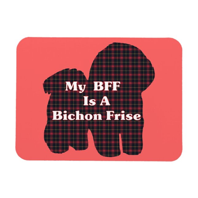 Bichon Frise BESTE FREUNDIN Magnet (Horizontal)