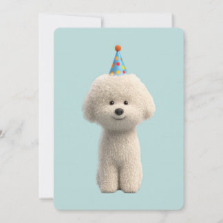 Bichon Frise Birthday Party Einladung