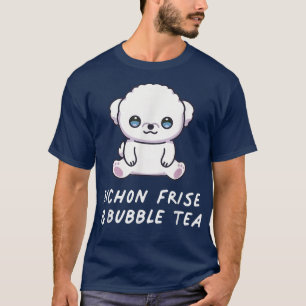 Bichon Frise & Bubble Tea Kawaii Niedlich Anime Do T-Shirt