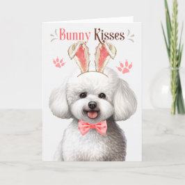 Bichon Frise Bunny Oars Osterfeiertag Karte