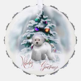 Bichon Frise Christmas Geschenke Ornament Karte