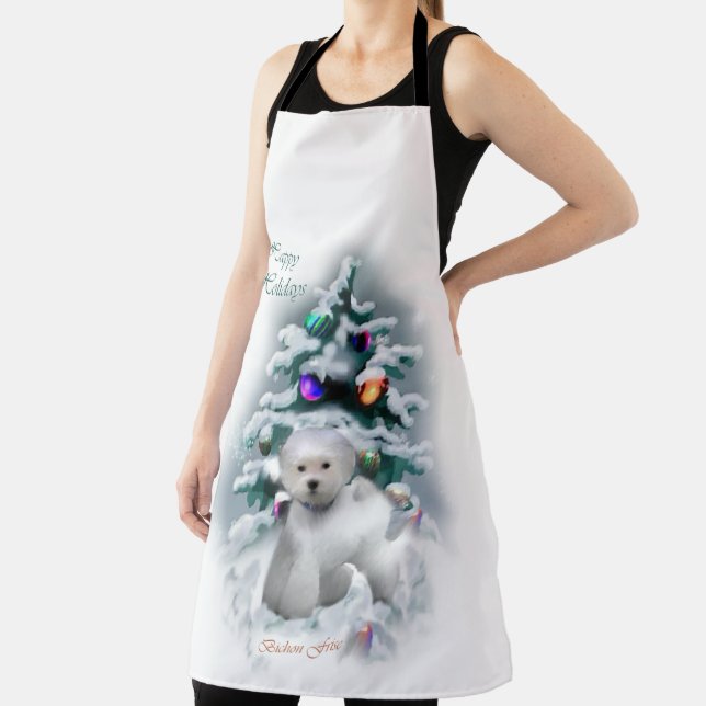 Bichon Frise Christmas Geschenke Schürze (InSitu)