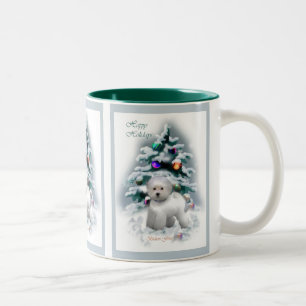 Bichon Frise Christmas Geschenke Zweifarbige Tasse