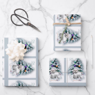 Bichon Frise Christmas Geschenkpapier Set