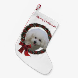 Bichon Frise Christmas Kleiner Weihnachtsstrumpf