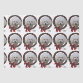 Bichon Frise Christmas Seidenpapier