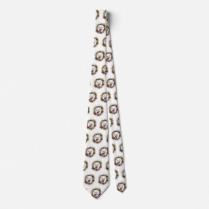 Bichon Frise Christmas Wreath Festivals Krawatte