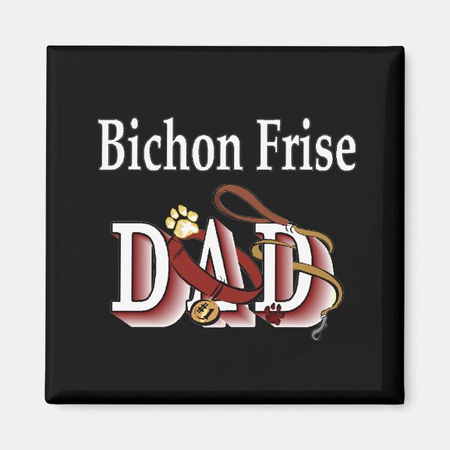 bichon frise dad Magnet (Vorne)