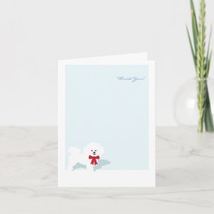 Bichon Frise danke Ihnen Custom Notecard