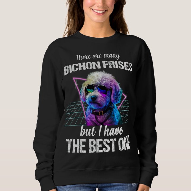 Bichon Frise Dog Bichon Flies Sweatshirt (Vorderseite)