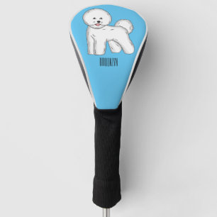 Bichon frise dog Cartoon Illustration Golf Headcover