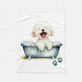 Bichon Frise Dog Fleecedecke
