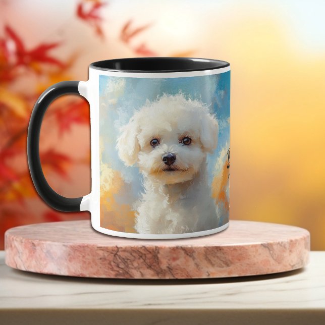 Bichon Frise Dog Impressionistischer Paint Tasse (Von Creator hochgeladen)