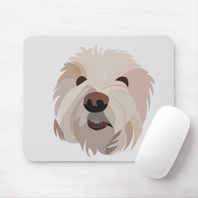 Bichon Frise Dog Lover Bichon Frise Mousepad (Mit Mouse)
