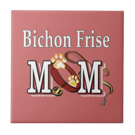 Bichon Frise Dog MAMA Fliese