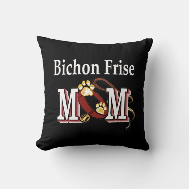 Bichon Frise Dog MAMA Kissen (Vorderseite)